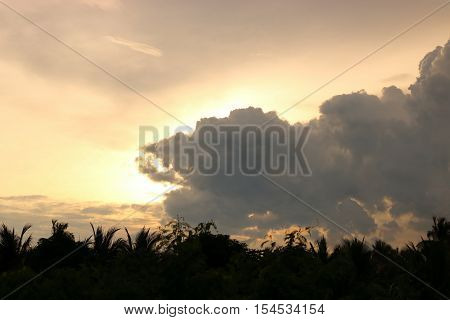 Evening sky background , sunset sky background