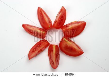Pièces de tomate