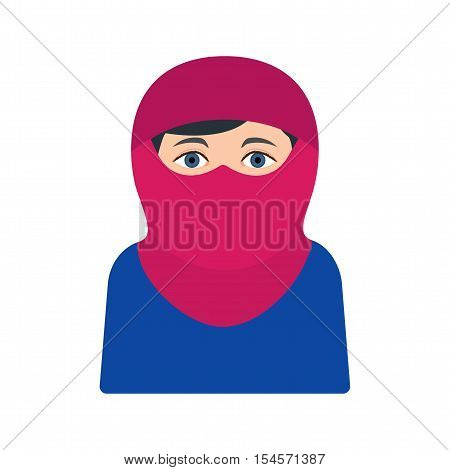 Burka, arab, women icon vector image. Can also be used for islamic. Suitable for mobile apps, web apps and print media.