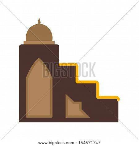 Muslim, mimbar, mosque icon vector image. Can also be used for islamic. Suitable for mobile apps, web apps and print media.