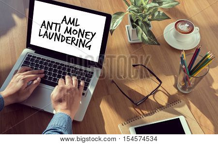 Business Acronym AML Anti Money Laundering abbreviation, accounting, acronym,