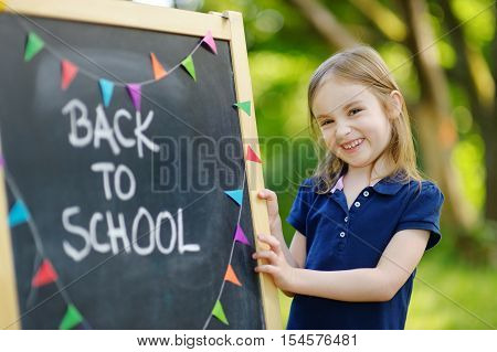 Extremely Excited Little Schoolgirl