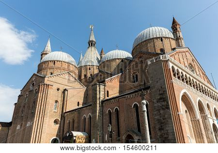 PADUA, ITALY - MAY3, 2016: Basilica di Sant'Antonio da Padova in Padua Italy