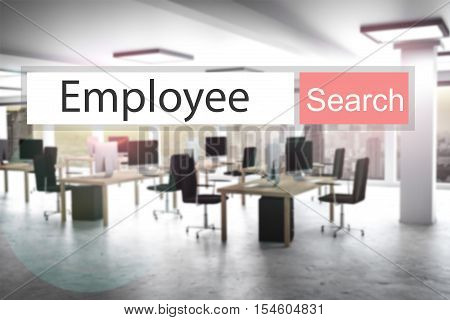 websearch new red search button employee 3D Illustration