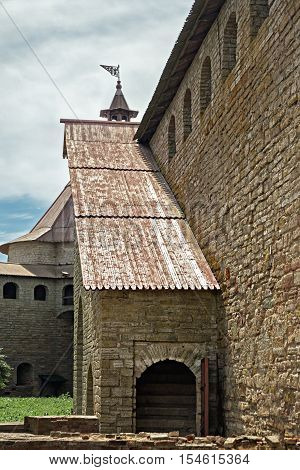 Old fortress in the North in Lake Ladoga