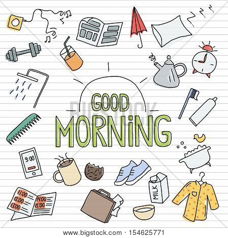 Nice handmade sketch illustration. Doodle vector design.