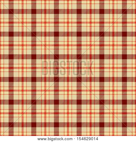 Orange and brown seamless checkered pattern design
