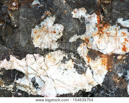 surface of the marble with black tint
