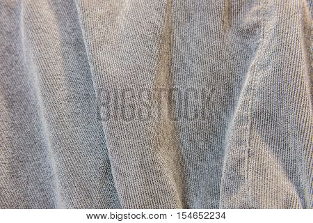 Close Up Of Grey Knitwear Fabric. Texture, Background