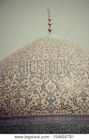 Details Of Sheikh Lotfollah Mosque In Isfahan, Iran