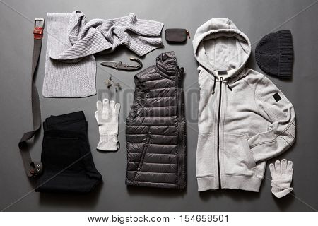 Modern men's clothing and accessories