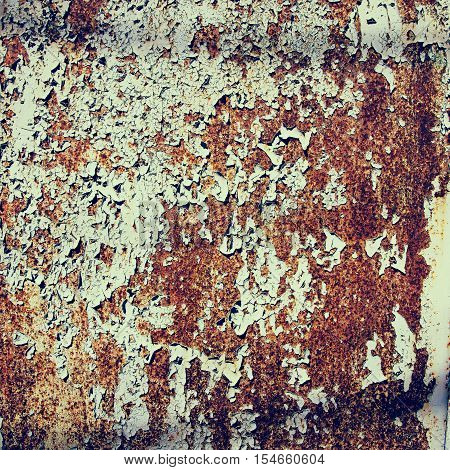 rusty old metal trash background for design