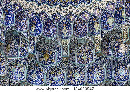 Details Of Sheikh Lotfollah Mosque In Isfahan, Iran