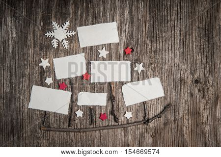 Group Of Empty Notes Of New Year Resolutions