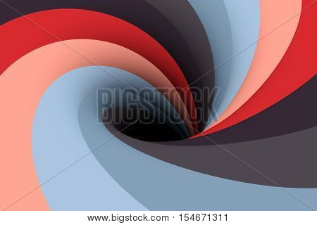 colorful red black hole background 3d illustration