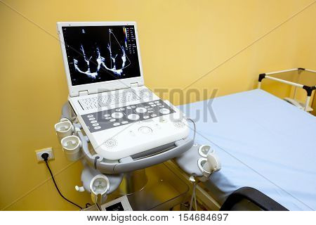 Ultrasonography (ultrasound) Machine In Hospital