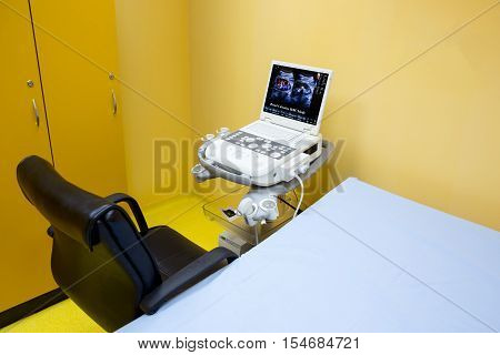 Ultrasonography (ultrasound) Machine In Hospital
