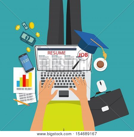 Recrutment Strategy Business Concept. External International relations directors. Vector Illustration EPS10