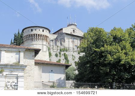 ancient castle in Brescia, a city in northern Italy