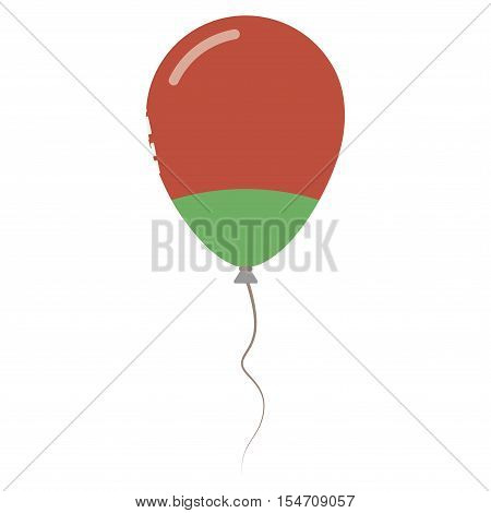 Republic Of Belarus National Colors Isolated Balloon On White Background. Independence Day Patriotic