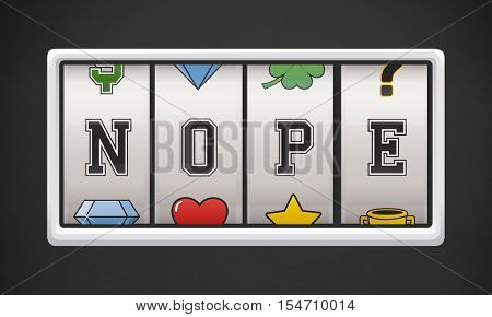 Nope Denied Fail Negative Refuse Rejected Stop Concept