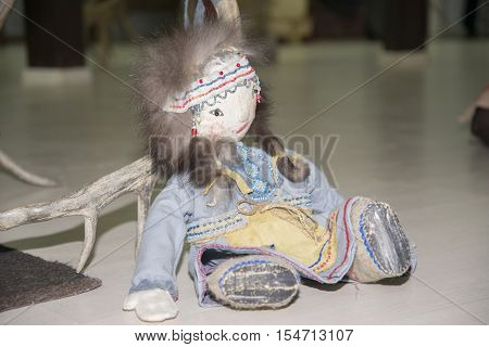Yakut Handmade Doll. The Object Of Folk Art.