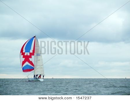 Vela em tempo tempestuoso