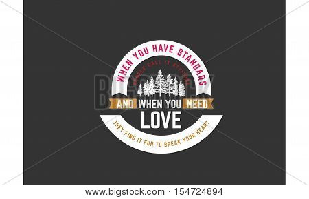 Quote Typographical Background, love vector design background