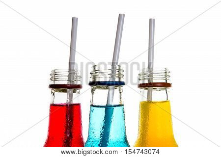 close up the fresh cool colorful drink