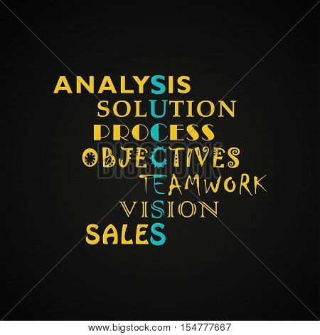 Success based on different things - motivational template design