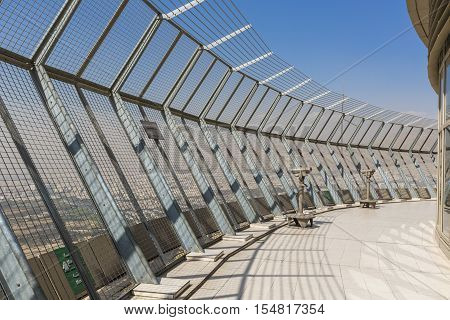 Teheran, Iran - October 05, 2016:  Observation Deck At Milad Tower In Tehran On October 05, 2016. Th