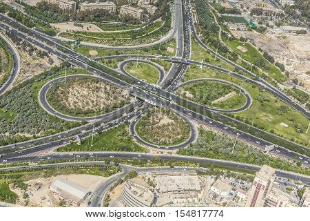 Teheran, Iran - October 05, 2016: View From The Milad Tower In Tehran, Iran.
