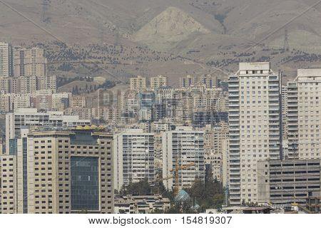 Teheran, Iran - October 05, 2016: View From The Milad Tower In Tehran, Iran.