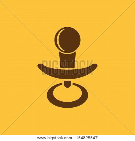 Pacifier icon. Comforter vector design. Babys dummy, Pacifier symbol. web. graphic. JPG. AI. app. logo. object. flat. image. sign. eps. art. picture - stock vector