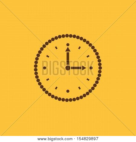 Time, clock icon. Time and watch, timer, clock symbol. UI. Web. Logo. Sign. Flat design. App. Stock vector