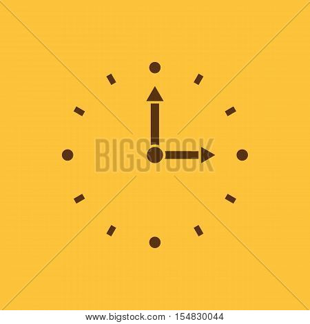 Time, clock icon. Time and watch, timer, clock symbol. UI. Web. Logo. Sign. Flat design. App. Stock vector
