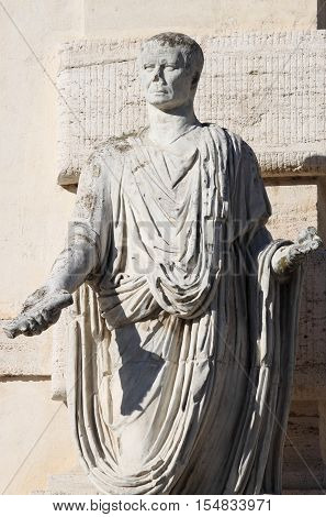Statue of a roman Senator in Rome, Italy