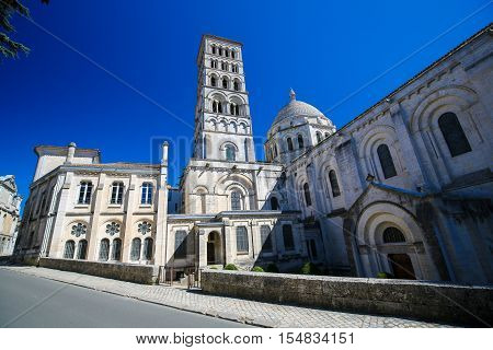 Romanesque Cathedral Of Angouleme, France.