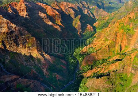 Stunning View Into Waimea Canyon, Kauai