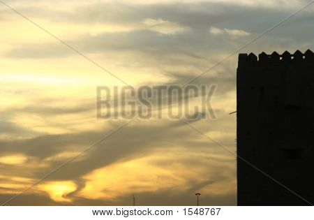 Gamle Fort i Dubai Forenede Arabiske Emirater