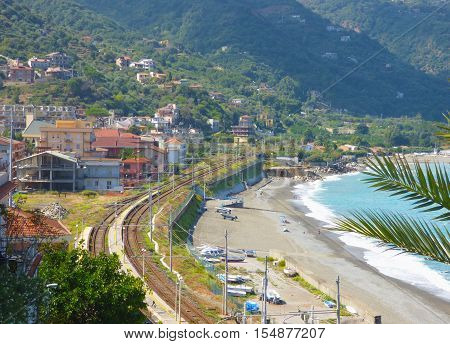 Landscape of Gioiosa Marea at Sicily at Italy