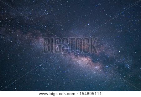Milky Way galaxy, Long exposure photograph, with grain.High resulotion