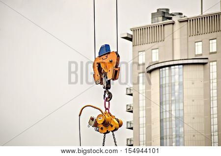 Construction Site Crane In A Big City