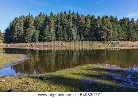Amazing landscape of Shiroka polyana Reservoir, Pazardzhik Region, Bulgaria