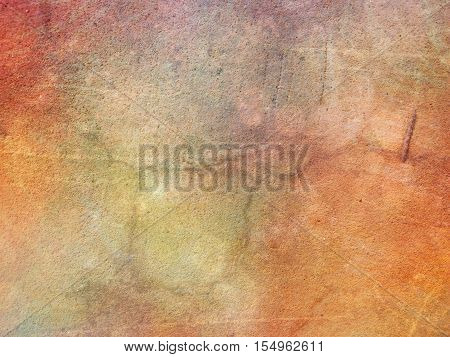 old cracked wall in colorful pastel tone background