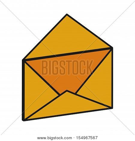 Envelope icon. Emal mail message and letter theme. Isolated design. Vector illustration