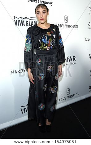 LOS ANGELES - OCT 27:  Mia Moretti arrives to the amFAR's Inspiration Gala on October 27, 2016 in Hollywood, CA                