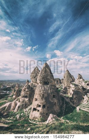 Amazing day in Cappadocia, Turkey. Toned