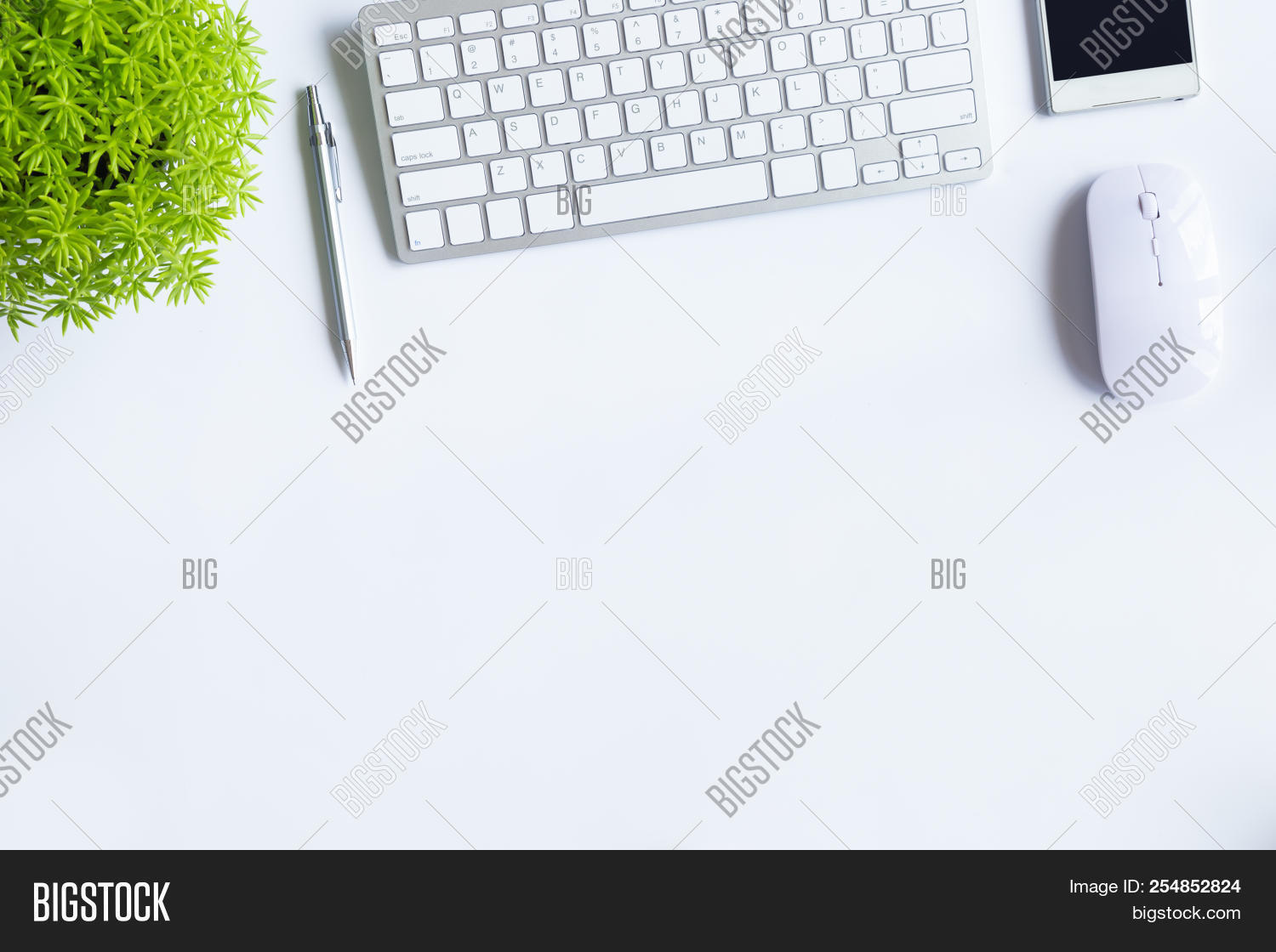 Top View Desk Office Image & Photo (Free Trial) Bigstock