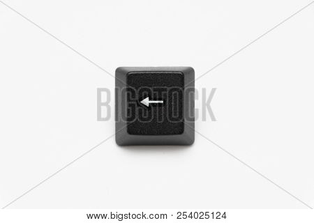 Single Black Keys Of Keyboard With Different Letters